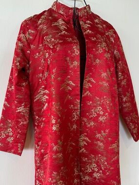 Red Silk and Gold Thread Jacket